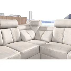 sit&more Ecksofa »Basel L-Form« wahlweise mit Relaxfunktion beige