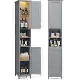 VASAGLE Badezimmerschrank 30 x 0 x 0 cm Taubengrau