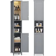 VASAGLE Badezimmerschrank 30 x 0 x 0 cm Taubengrau
