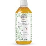 Kanuki pflegendes Hundeshampoo mit natürlichen Kräuterextrakten 500ml – mit ätherischem Lavendelöl, pH-Wert 7.5, schonende Reinigung für alle Felltypen – ohne Silikone, Parabene und Parfum