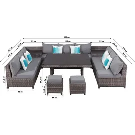 Primaster Tavira Dining Lounge stone grey