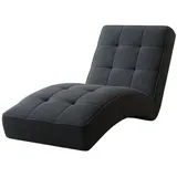 e-meubles Chaiselongue 73 x 79 x 170 cm Schwarz