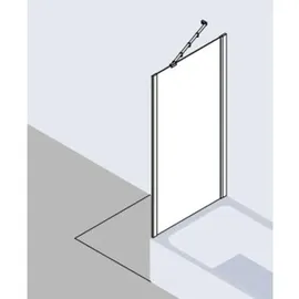 Kermi Ibiza 2000 TWO Seitenwand 75 x 160 cm I2TWO075161AK