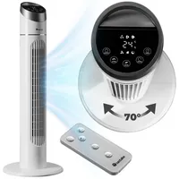 Tectake Turmventilator 90 cm Weiß