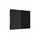 Sconto Schwebetürenschrank Quadra ¦ schwarz ¦ Maße (cm): B: 226 H: 210 T: 62.0