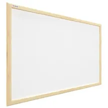 ALLboards Weiß Pinnwand mit Holz Rahmen 90x60cm Korktafel Korkwand Pinnwand Kork