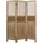 Homestyle4u Paravent Braun Holz
