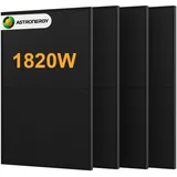 POWERNESS Solarmodul Astronergy N7s 455W Full Black Bifaziales Glas-Glas Solarmodul, 455 W, (4-St., mit n-Type TOPCon), Stecksystem: MC4-EVO2A standardmäßig, HCB40 optional