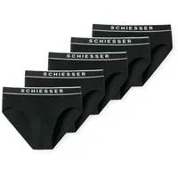 SCHIESSER 5er Pack Slips schwarz/weiß 4XL