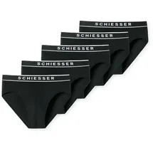 SCHIESSER 5er Pack Slips schwarz/weiß 4XL