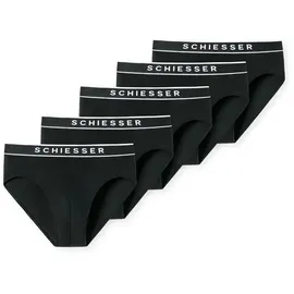SCHIESSER 5er Pack Slips schwarz/weiß 4XL