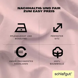 schlafgut Easy Jersey 120 x 200 - 130 x 200 cm purple light