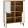 Home Affaire Highboard Merle 107 x 134 x 40 cm Eiche Riviera / Weiß matt