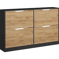 Vicco Schuhkipper Luca, Anthrazit/Goldkraft Eiche, 116.6 x 72.5 cm