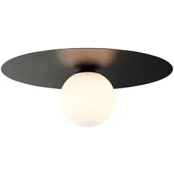 BRILLIANT Lampe, Zon Deckenleuchte schwarz, Metall/Glas, 1x QT14, G9, 10W,Stiftsockellampen (nicht enthalten)