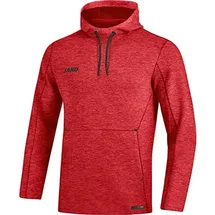 Jako Damen Kapuzensweat Premium Basics rot meliert, 40