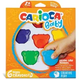Carioca Teddy Wachsmalstifte 6 St. mehrfarbig
