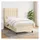 vidaXL Boxspringbett 90 x 200 cm Creme