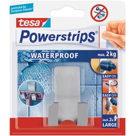 Tesa POWERSTRIPS® Waterproof Rasiererhalter Metall Inhalt: 1St.