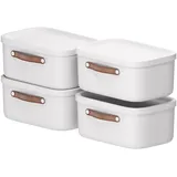 Rotho Maloja Aufbewahrungsbox 39,5 x 26,5 x 17,7 cm 4-tlg. weiß
