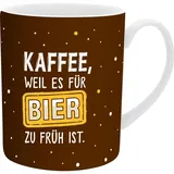 SHEEPWORLD XL-Tasse für Männer mit Spruch 'Kaffee, weil es für Bier zu früh ist'