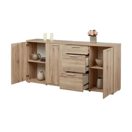 Germania 3202-177 Sideboard GW-Top in Sanremo-Eiche-Nachbildung, 192 x 88 x 40 cm (BxHxT)