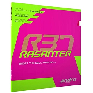 ANDRO Belag Rasanter R 37 Farbe 1,7 mm, schwarz, Größe 1,7 mm, schwarz