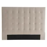 miliboo Bettkopfteil Gepolstert In Taupe 160cm Halciona