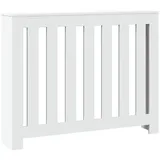 vidaXL Heizkörperverkleidung Weiß 104x20x82 cm