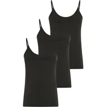 Ysabel Mora Spaghettitop Schwarz XL