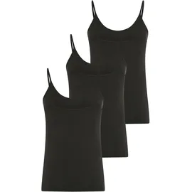 Ysabel Mora Spaghettitop Schwarz XL