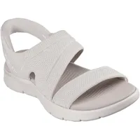 SKECHERS Damen Go Walk Flex Sandal Enticing, Natural Textile, 37 EU