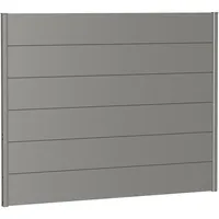Biohort Sichtschutzelement 180 x 137 cm Quarzgrau Metall