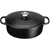 Le Creuset Signature Bräter 31 cm oval schwarz glänzend