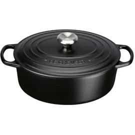 Le Creuset Signature Bräter 31 cm oval schwarz glänzend