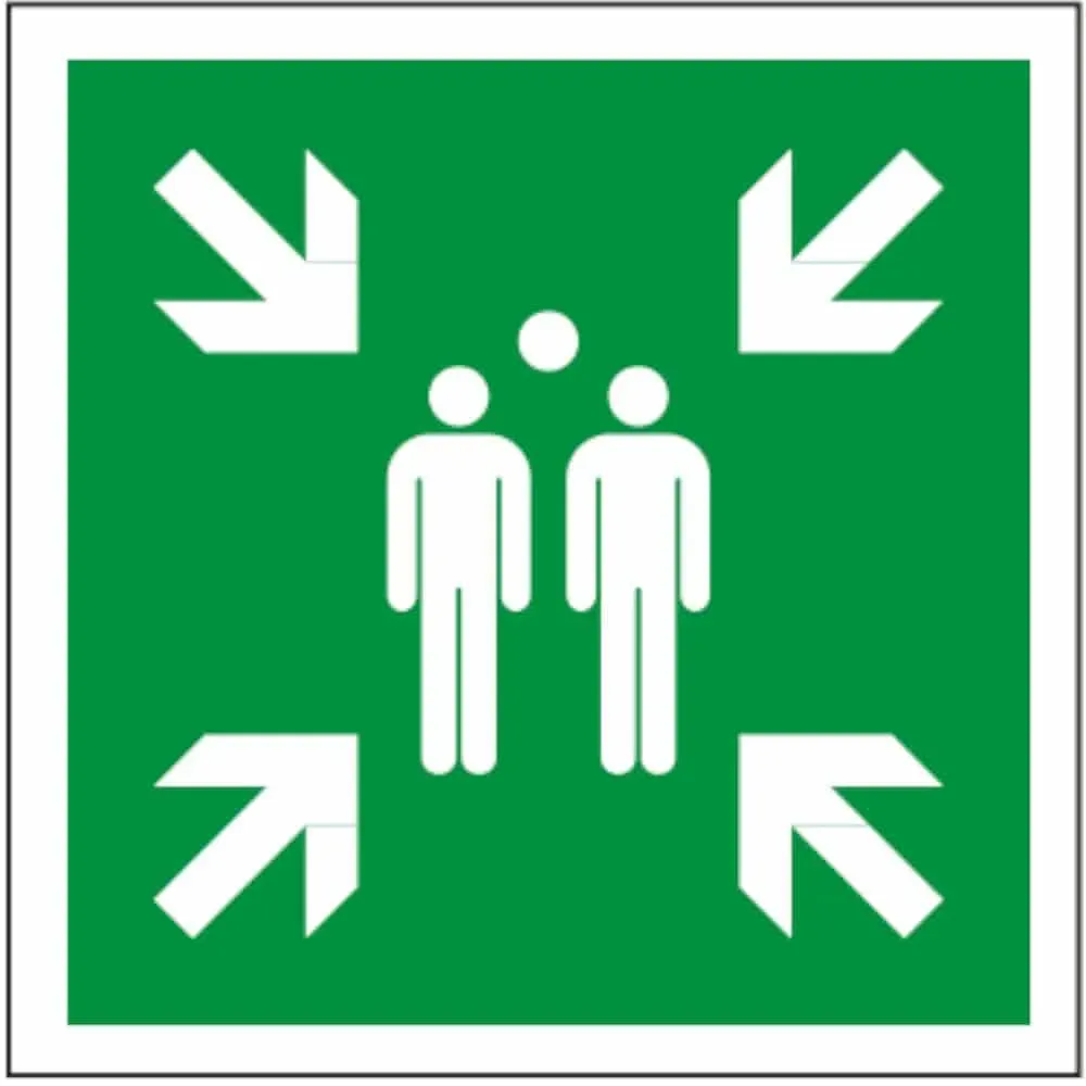 Sammelstelle-Symbol-Schild