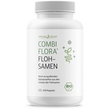 Bio-Flohsamenschalen - 240 Kapseln - 3600 mg Flohsamenschalen pro Tag - Psyllium husk - Vegan - Indische Flohsamenschalen hochdosiert - Ohne Zusatzstoffe