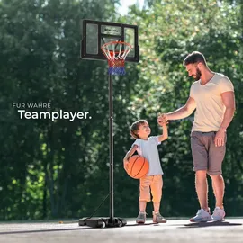 Tectake Basketballkorb Dirk Schwarz 230 - 305 cm