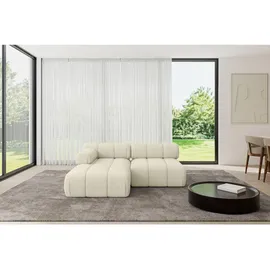 altdecor Ecksofa modulares Sofa Razon-L1 - 190x160x70 cm Beige Bouclé