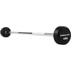Langhantel Gummi SCHWARZ 35 kg