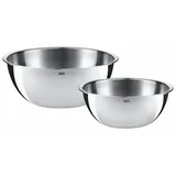 Silit Schüsselset 2-teilig, Edelstahl Schüsseln für die Küche, Multifunktional als Rührschüssel, Salatschüssel, Teigschüssel, stapelbar