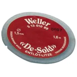 Entlötlitze De-sold auf Spule, Breite 2,0mm, Länge 1,6 m