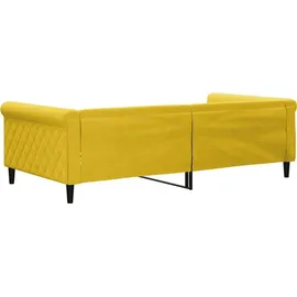 vidaXL Tagesbett Gelb 100x200 cm Samt