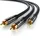 Primewire Y-Cinch Audio-Kabel, rca, HiFi Audio-Kabel mehrfach geschirmt, 1x Cinch auf 2x Cinch - 7,5m