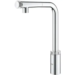Grohe Minta 1-Loch-Spültischbatterie SmartControl, Chrom, Volumensteuerung/Temperatureinstellung durch Drehen 31613000