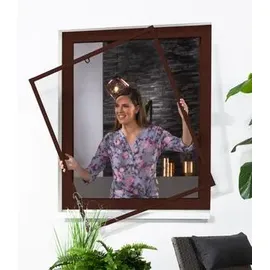 culex Fliegengitter Fensterbausatz BASIC 130 x 150 cm Braun