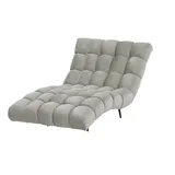 Switch Relaxliege Delphi Velours 120 x 84 x 168 cm Grau