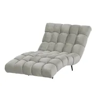 Switch Relaxliege Delphi Velours 120 x 84 x 168 cm Grau