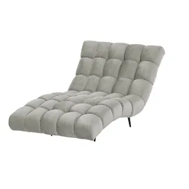Switch Relaxliege Delphi Velours 120 x 84 x 168 cm Grau