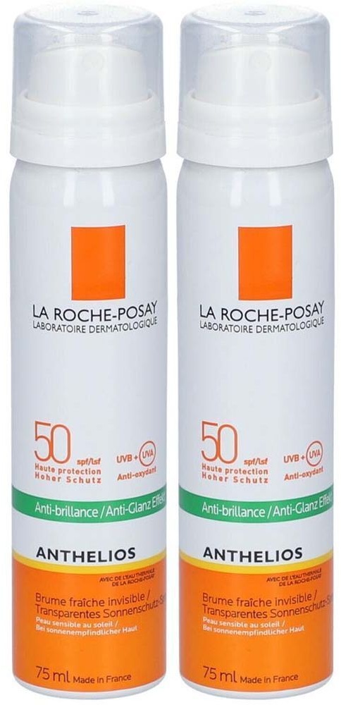 LA ROCHE POSAY ANTHELIOS SPF50+ Brume visage invisible 2x75 ml spray